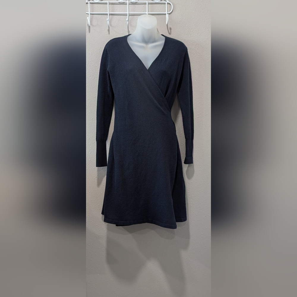 Blue Prana wrap sweater dress XS